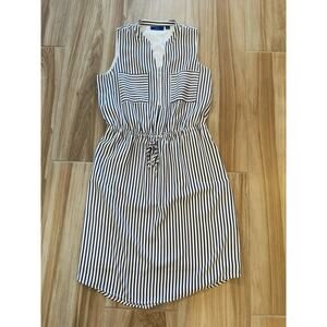 Apt 9 Women's Striped Sleeveless Dress Size S, White/Black, Summer Office wear